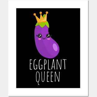 Eggplant Queen Cute Posters and Art